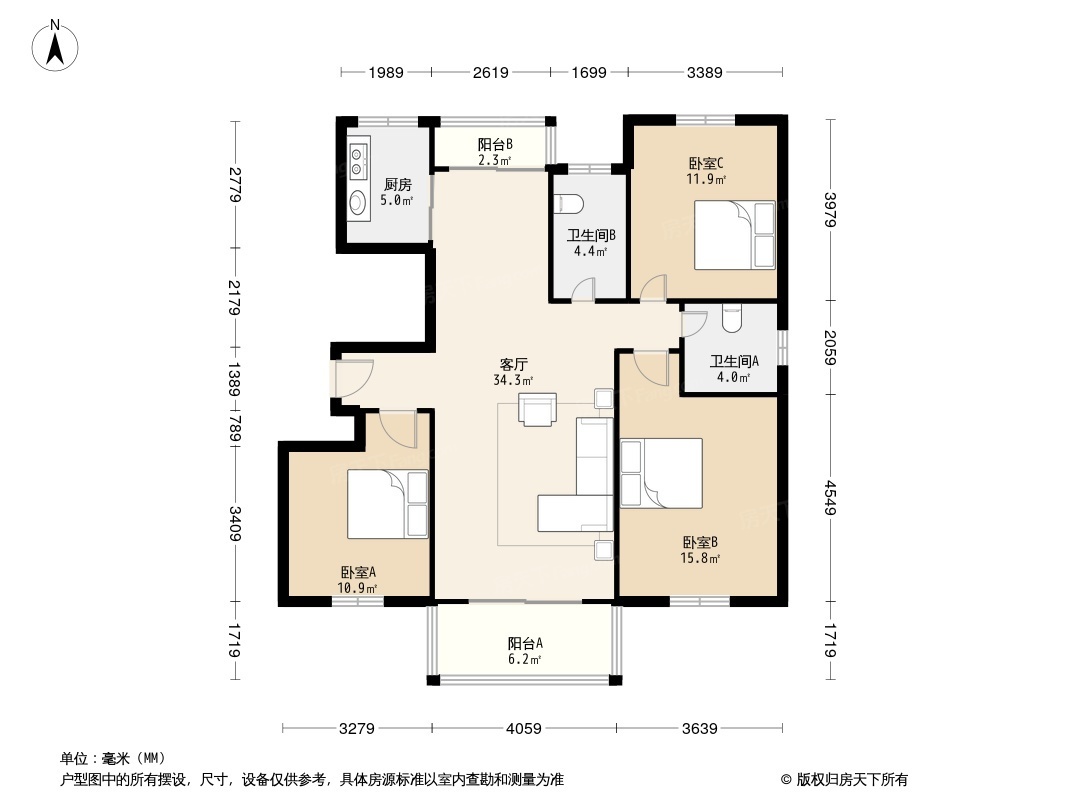 陶然居户型图