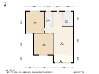 瑶海保利东郡南向两房精装房源