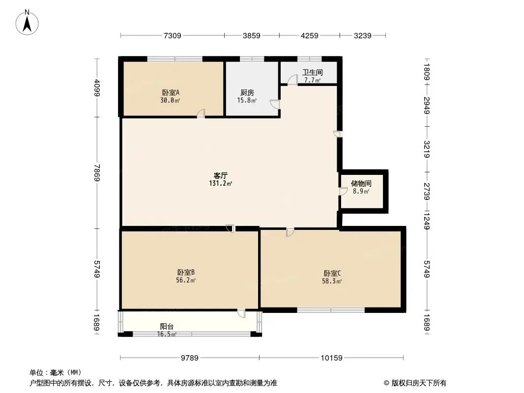 乐天花园户型图