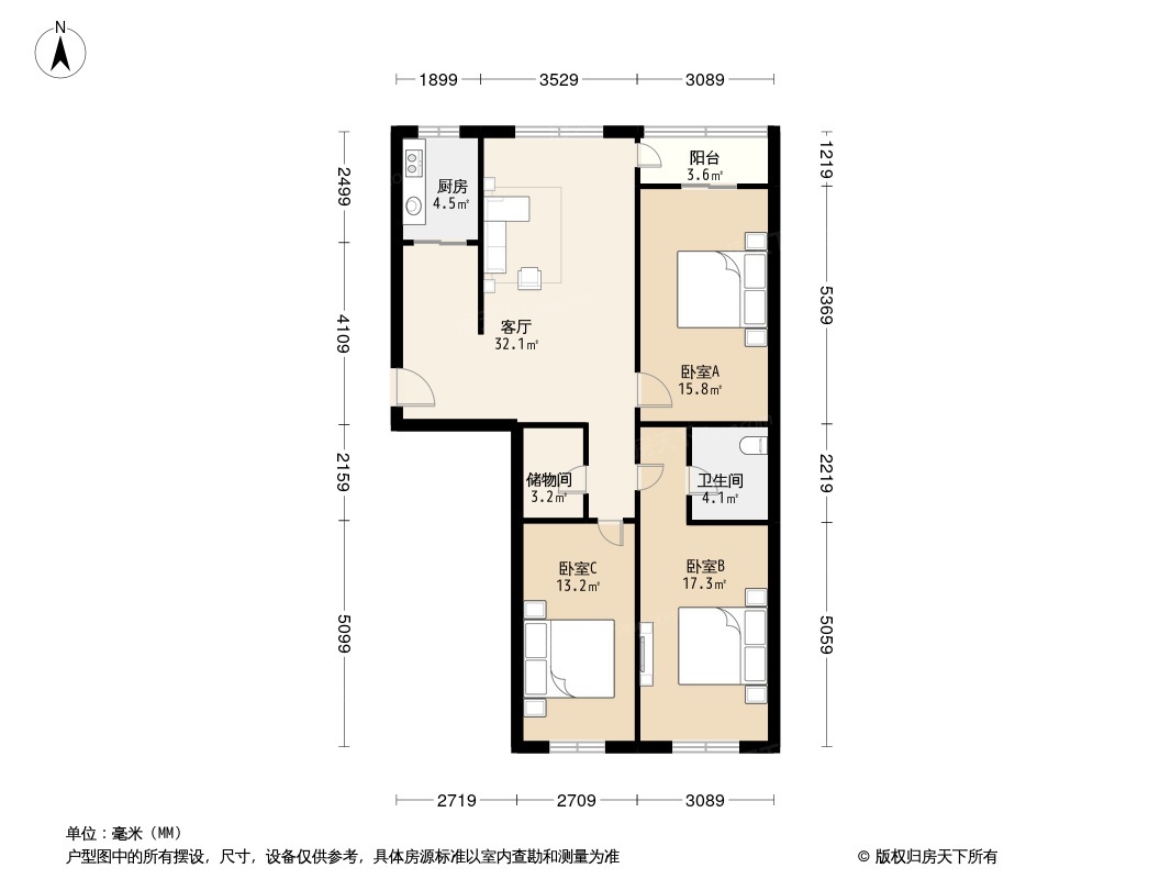 天通苑西二区户型图