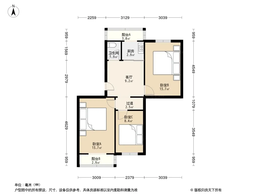 柳林馆南里户型图
