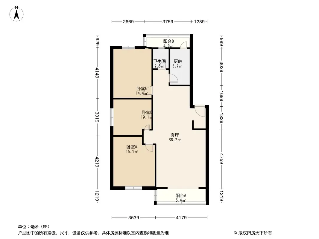 曙光花园望福园户型图