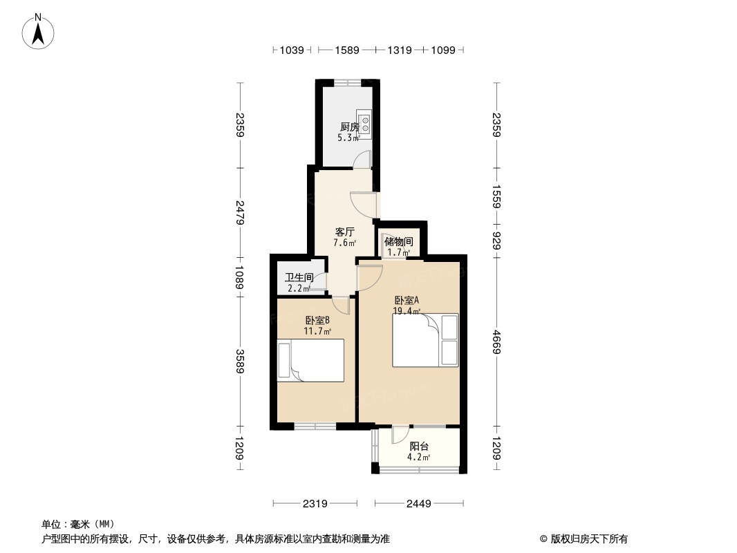 香山一棵松户型图