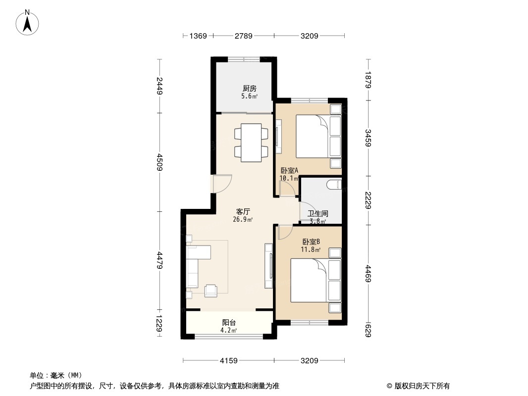 龙山花园户型图