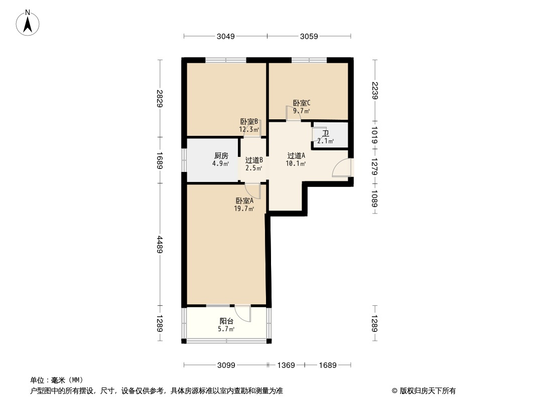 酱油厂宿舍户型图