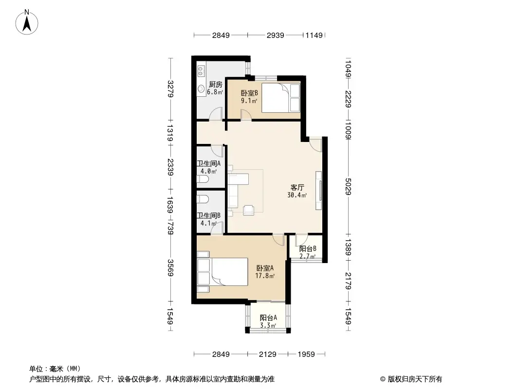 文慧园北路4号院户型图