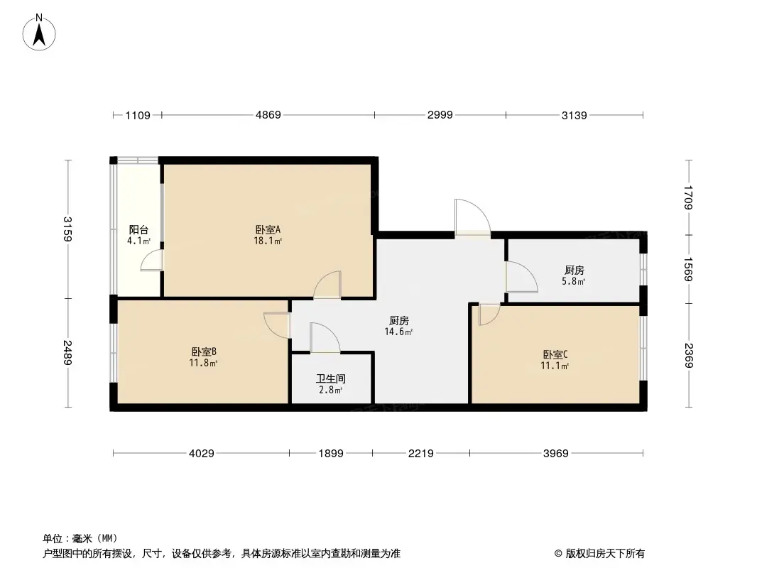 石佛营东里户型图