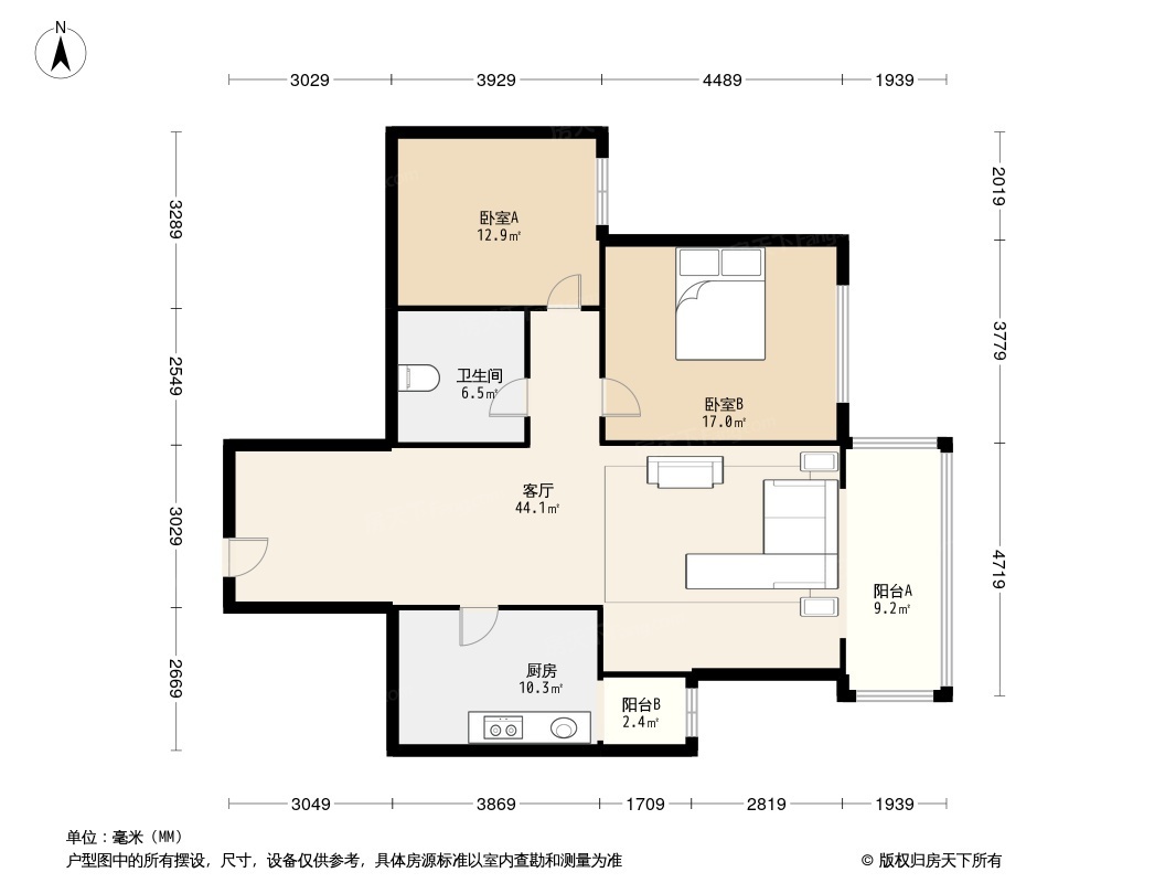 天通苑西三区户型图