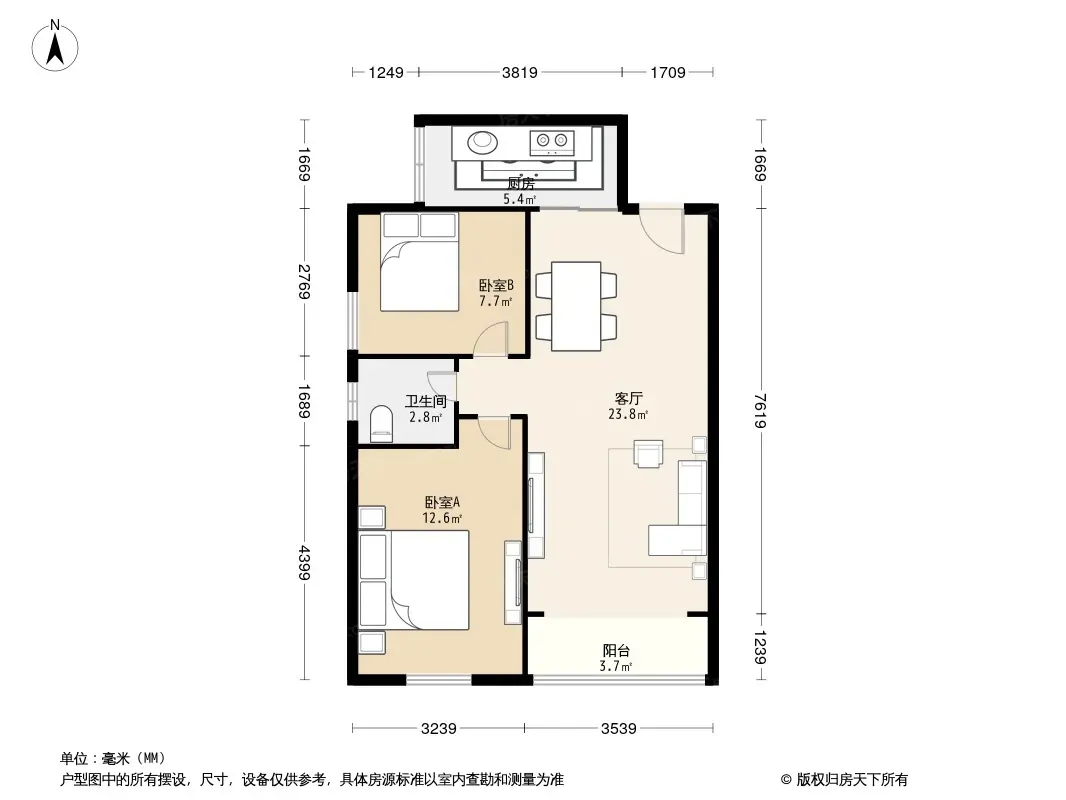 裕达花园户型图