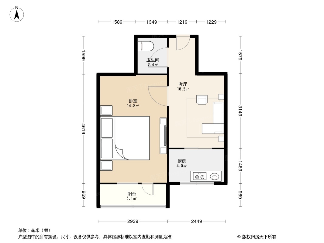 北大街北里小区户型图