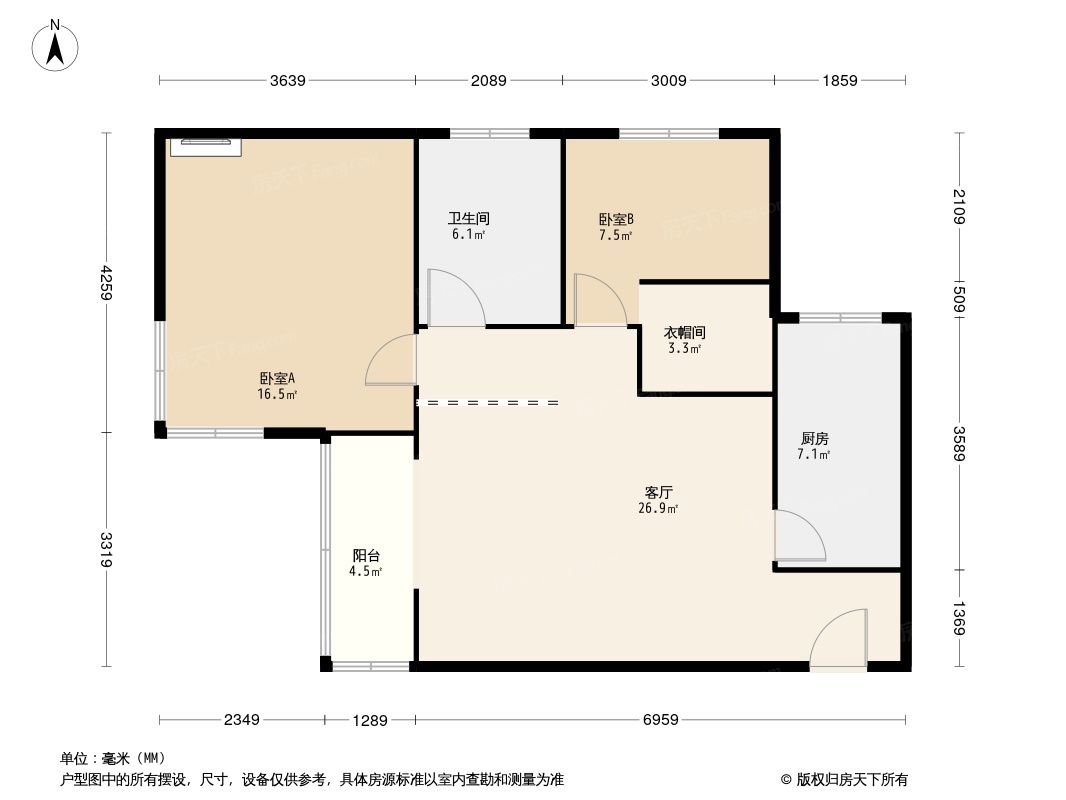 石佛营西里户型图