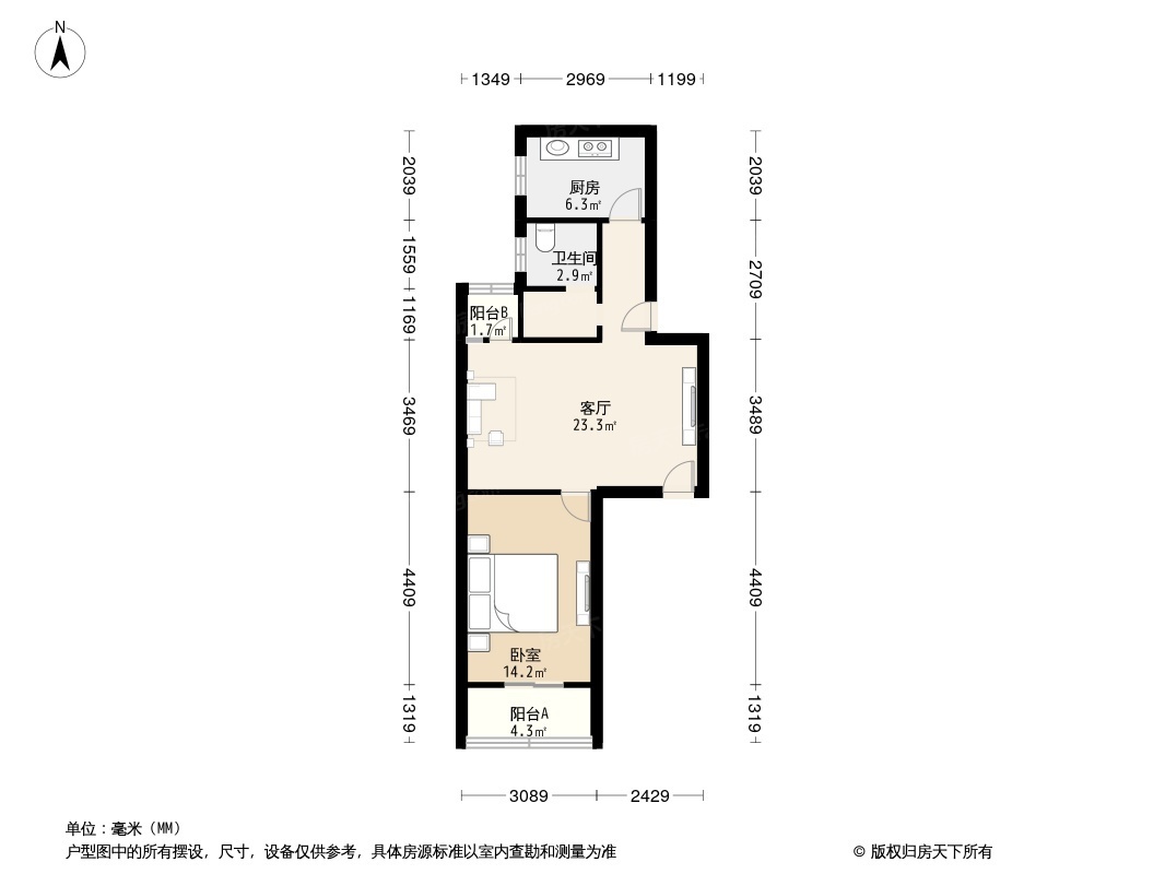 百万庄大街13号院户型图