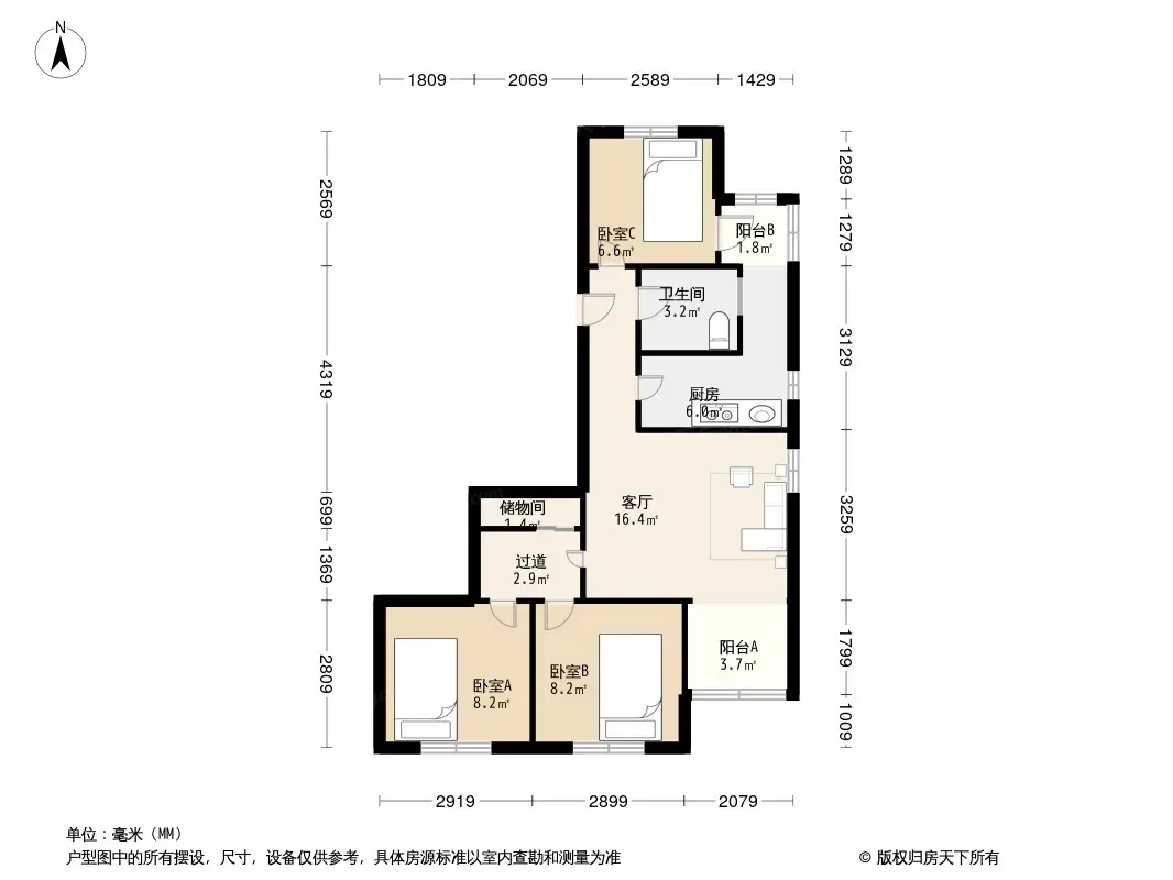 行宫小区户型图