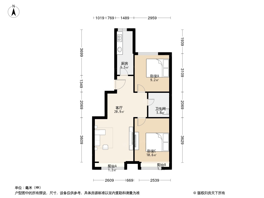 首创新悦都户型图