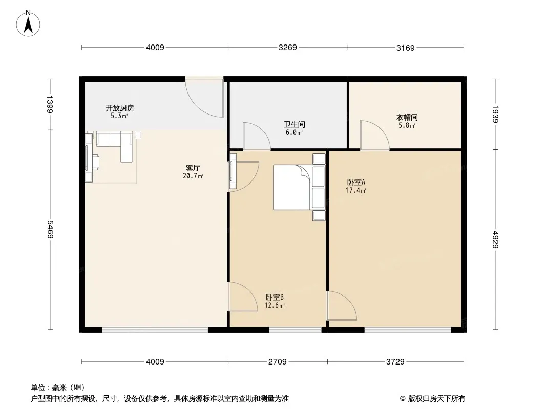 迎宾花园国际公寓户型图