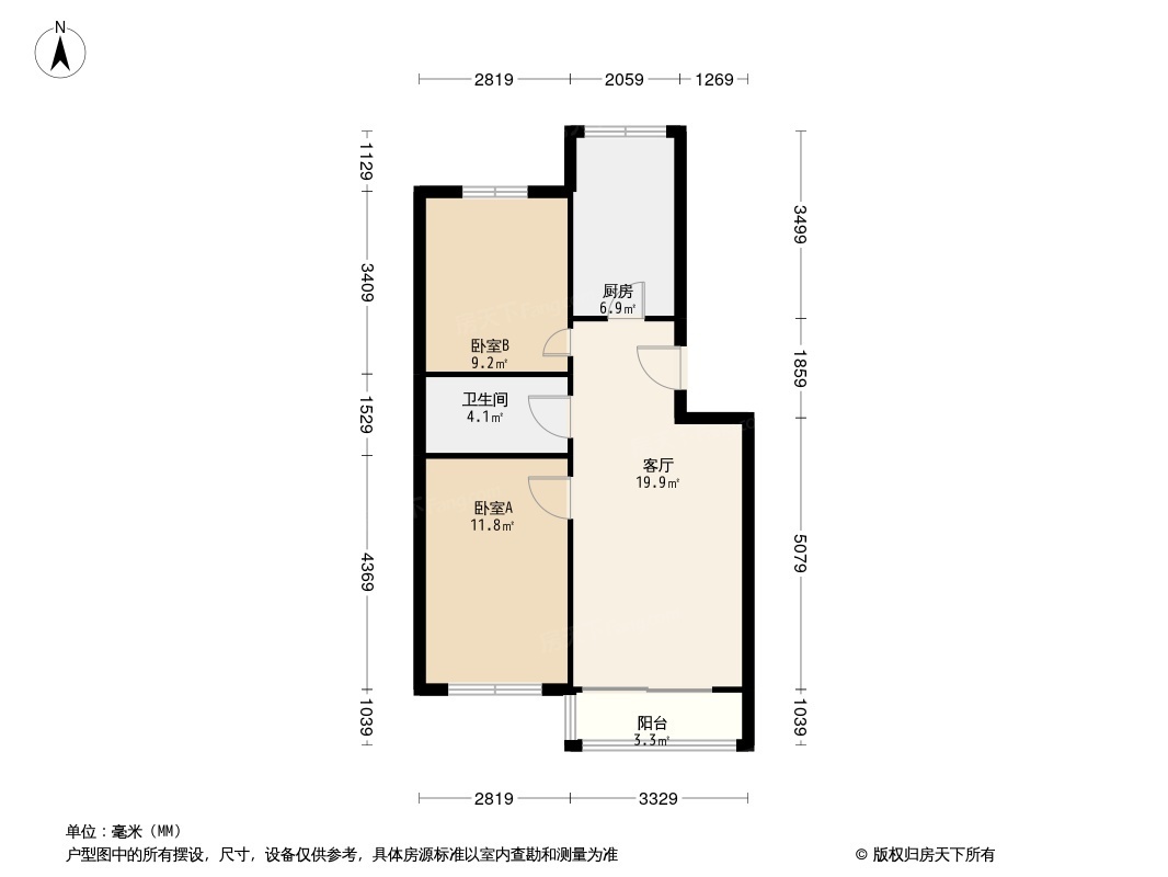 百旺新城景和园户型图