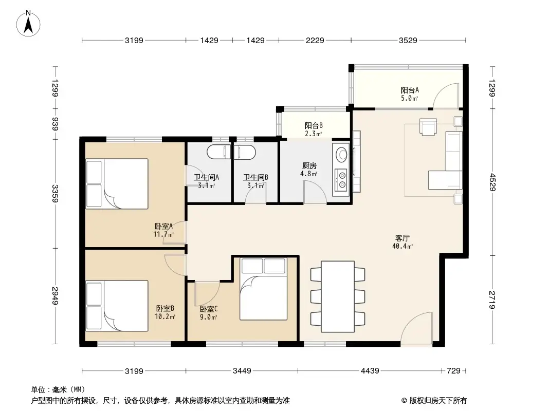 恒富花园一期户型图