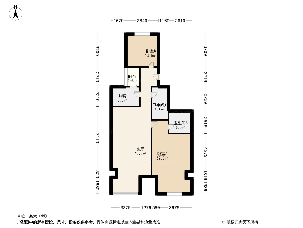 上东8号户型图