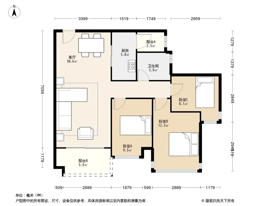 保利西海岸汇海花园户型图