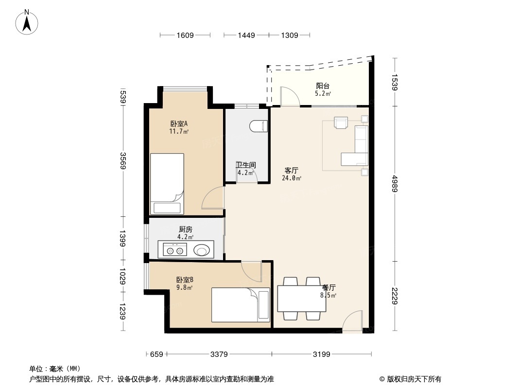 侨诚花园秋月苑户型图