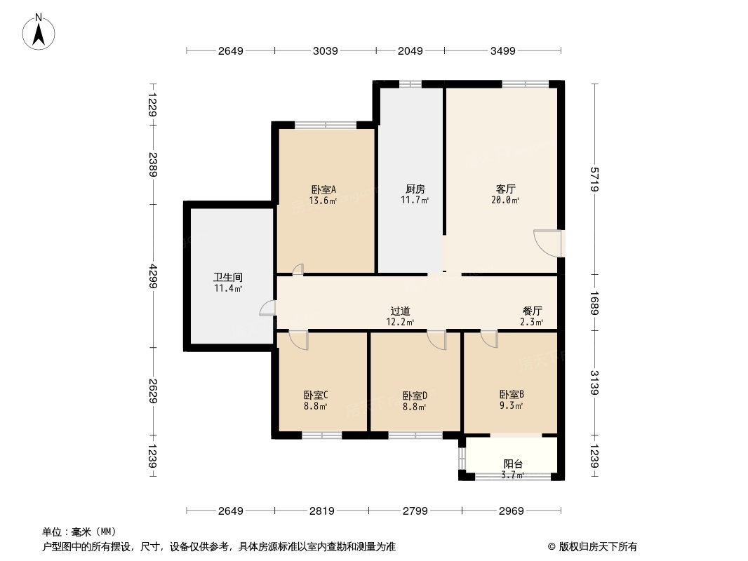 学府新佳苑户型图