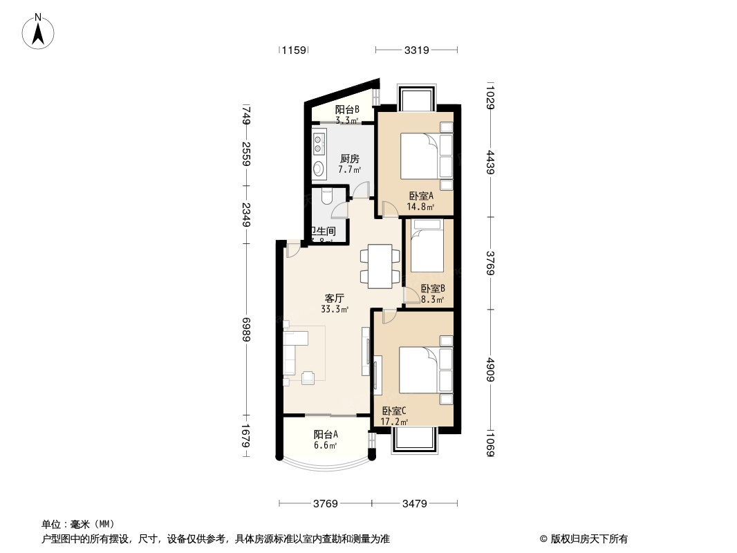 锦绣良缘户型图