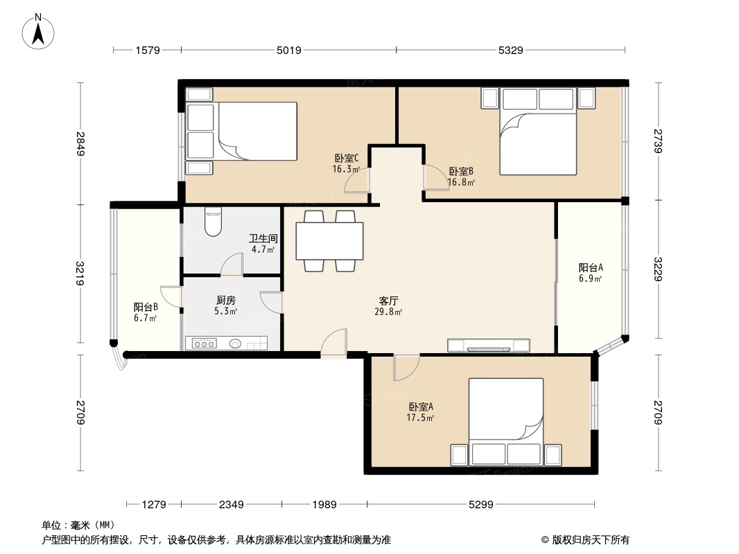 岭下花园户型图