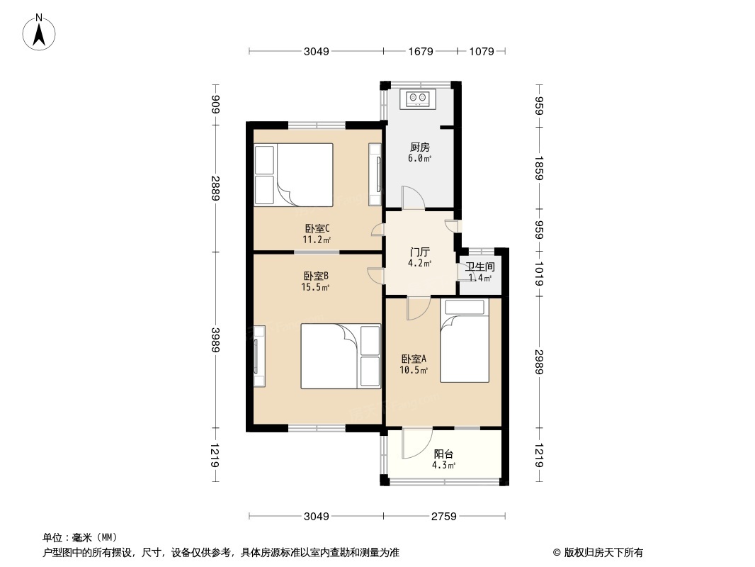 铁路印刷厂小区户型图