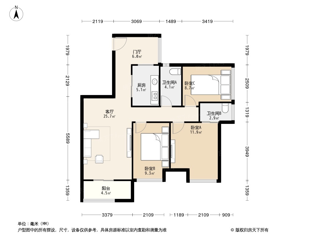 中部慧谷户型图