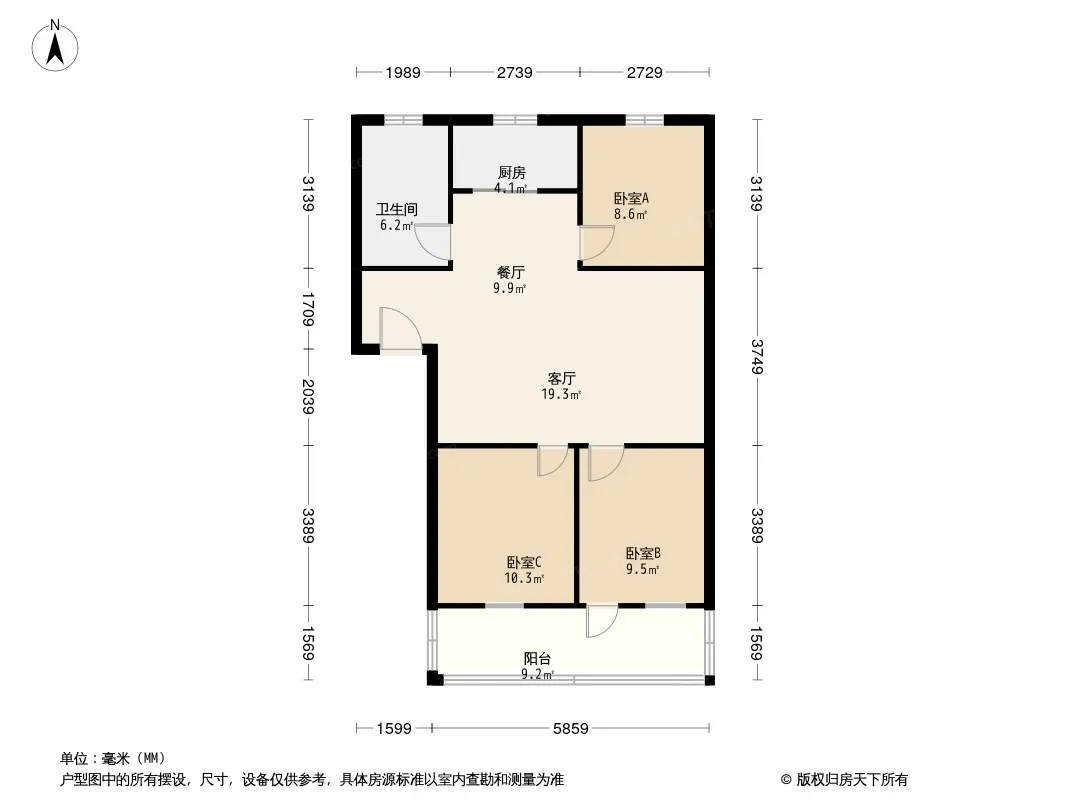 团结路住宅楼户型图