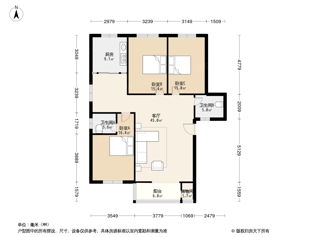 天怡花园户型图