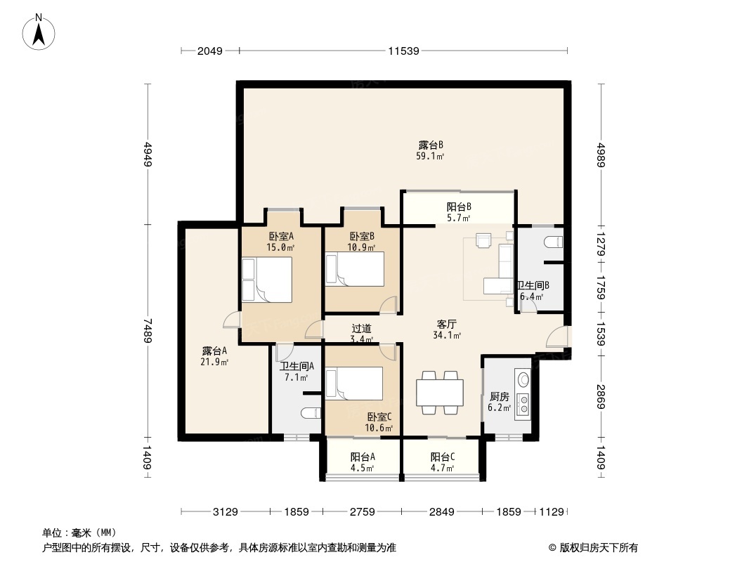 七星富利天城户型图