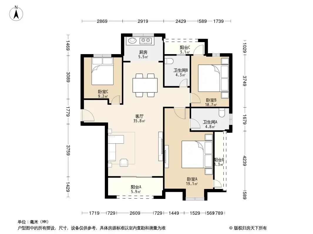 联投喻园户型图