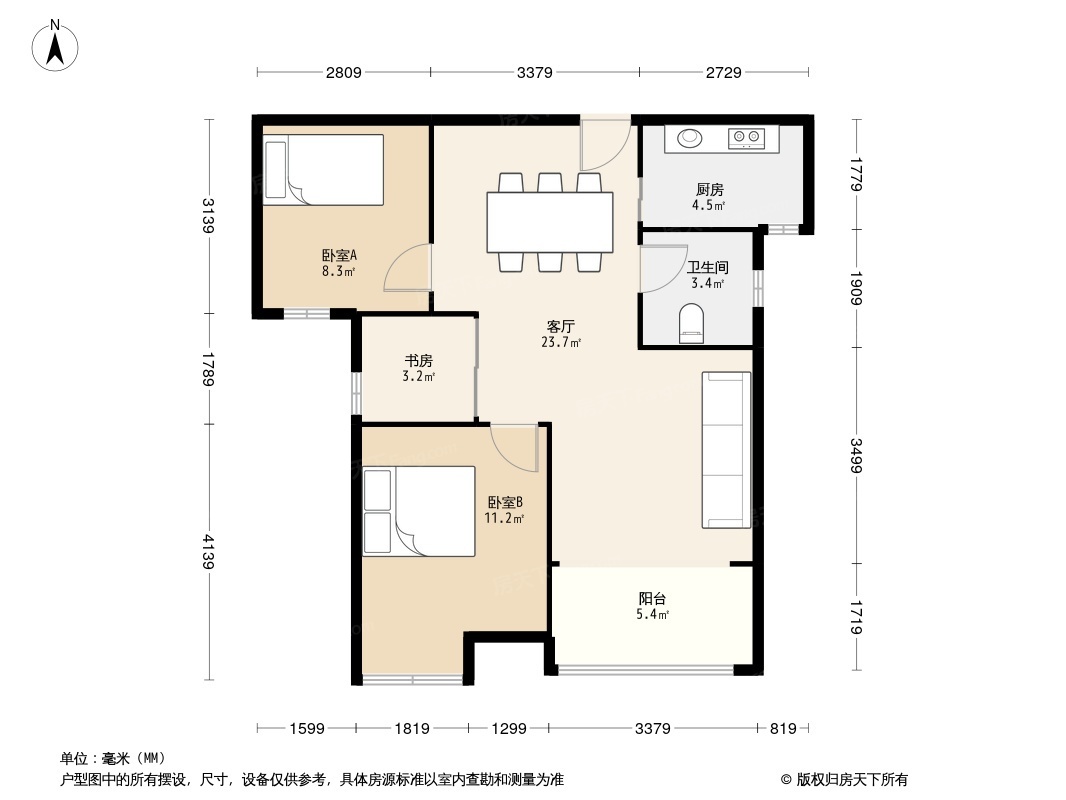 百步亭现代城四区户型图