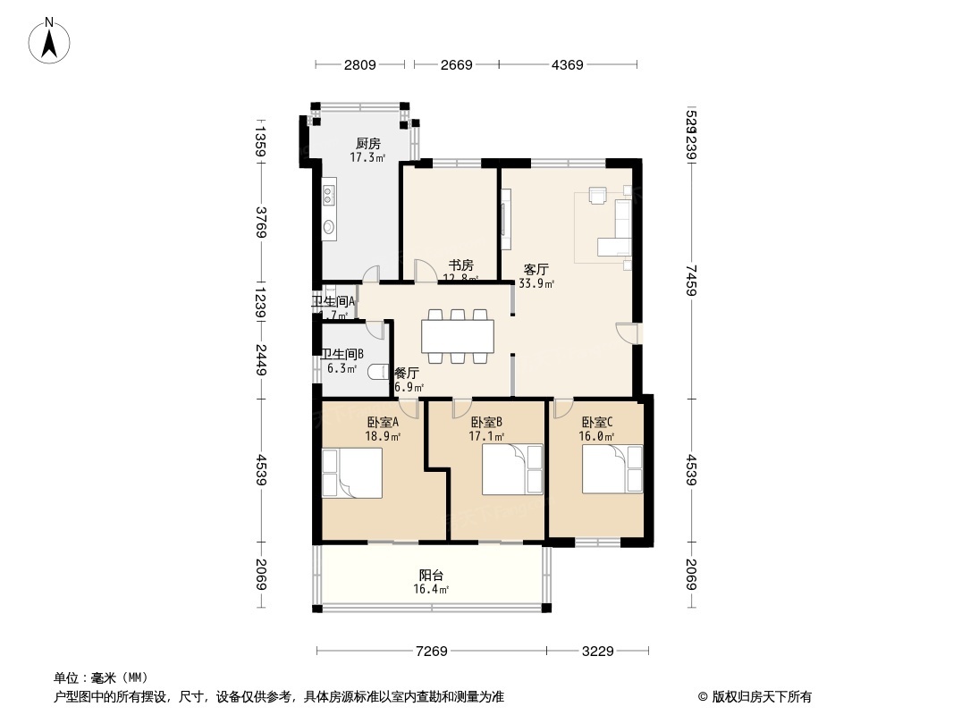 白鹤小区户型图