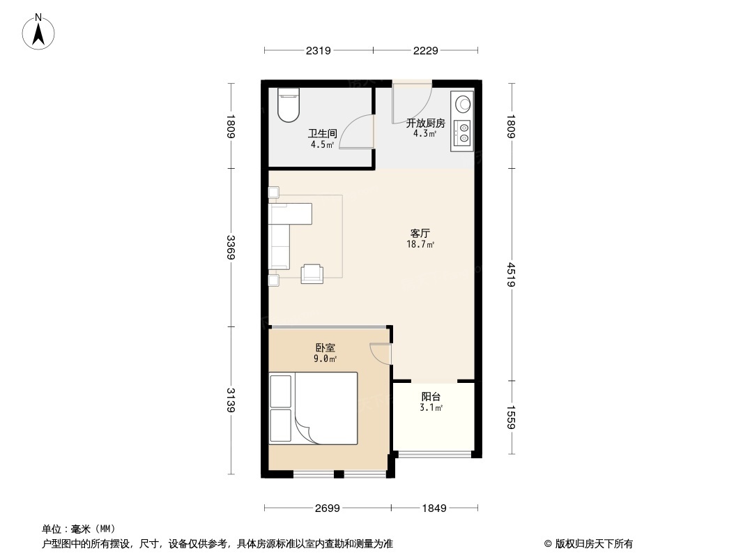 融科珞瑜路95号户型图