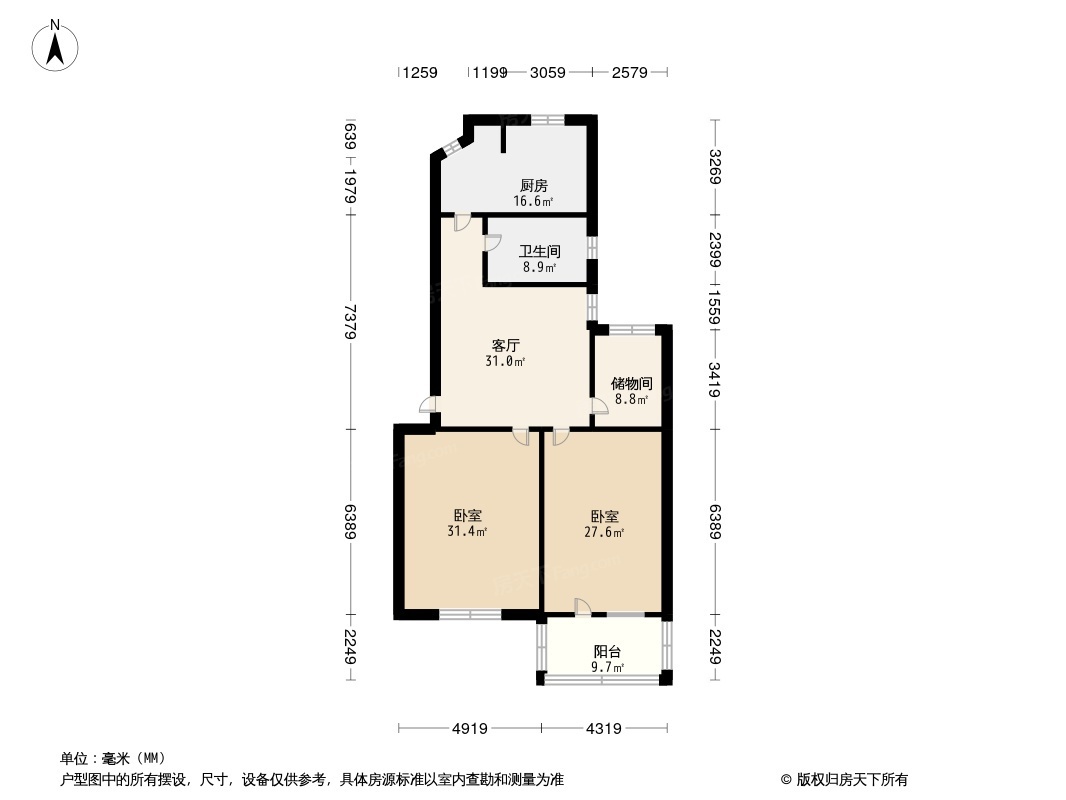 城北小区户型图