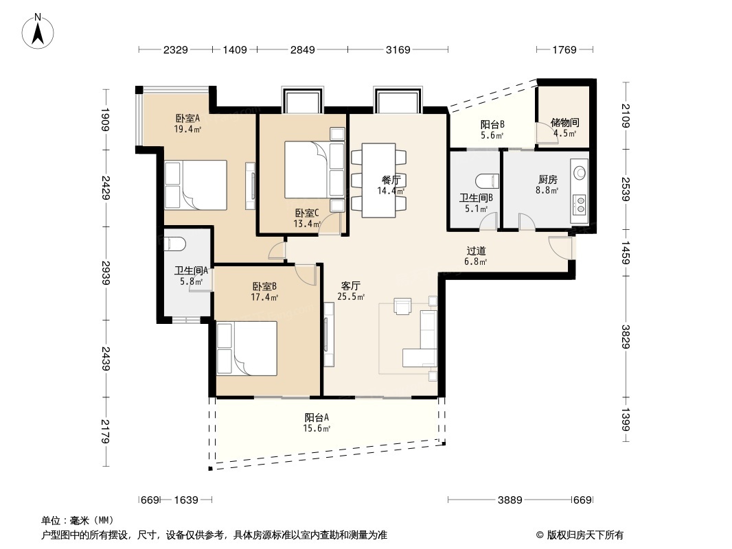 万科高尔夫城市花园户型图