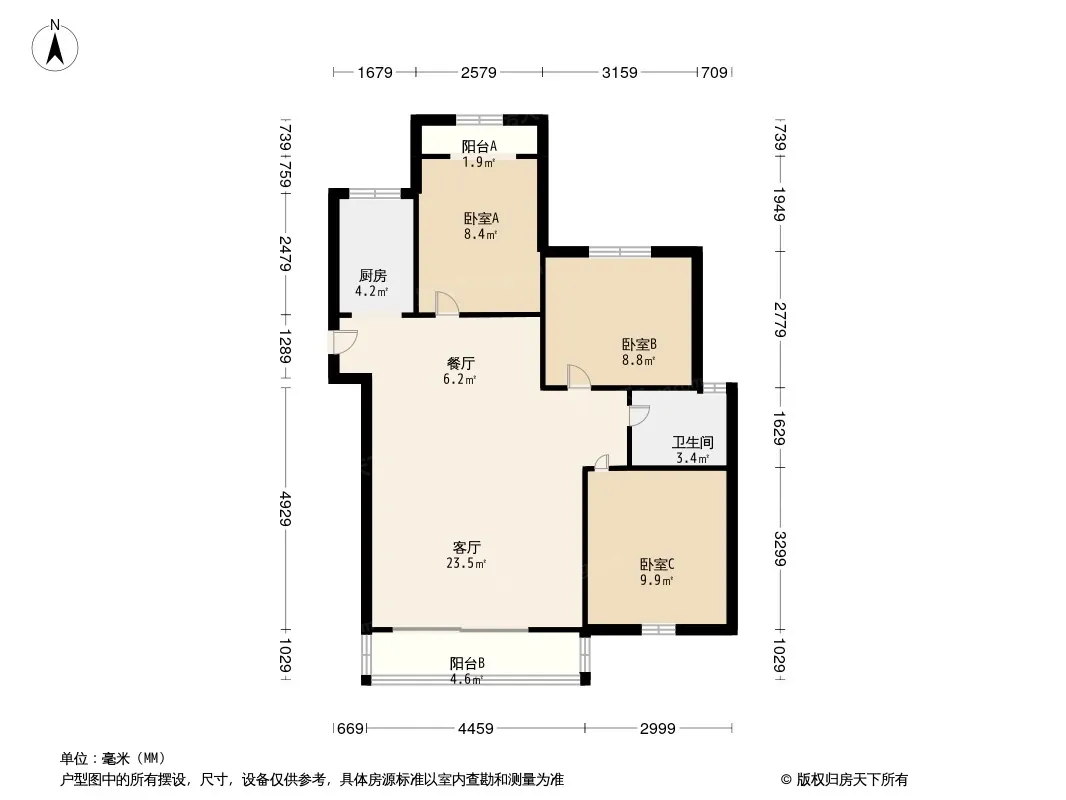 滨湖花城户型图