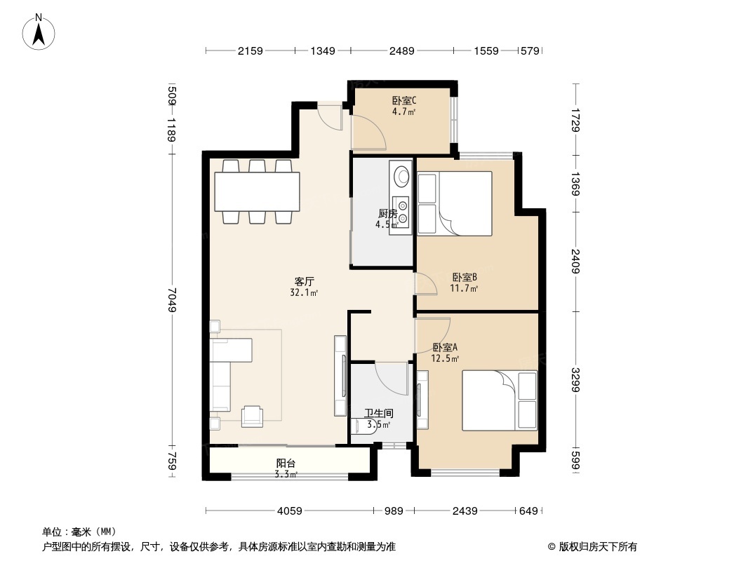 保利香槟国际户型图