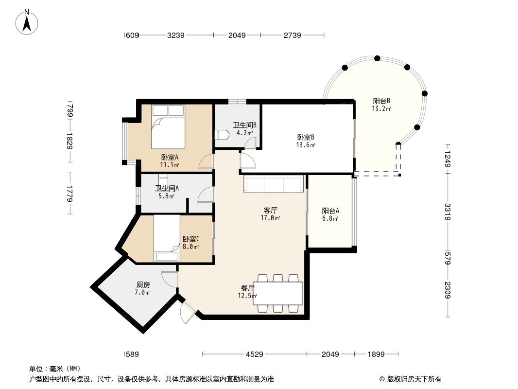 宝安璞园二期户型图