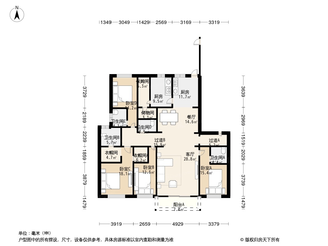 泛海国际居住区兰海园户型图