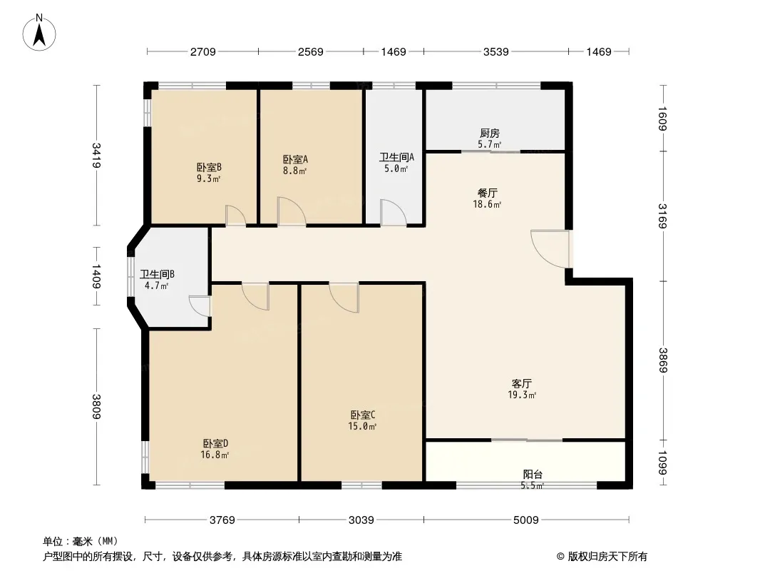 碧水茗苑户型图