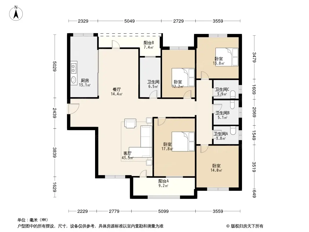 复地东湖国际四期户型图