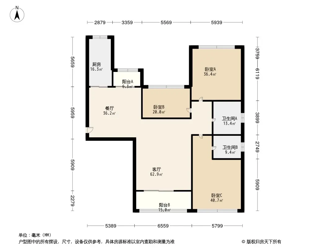恒大绿洲户型图