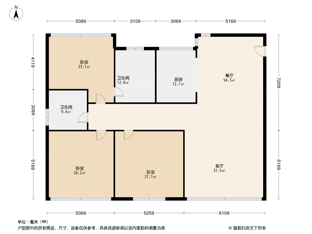 红谷十二庭户型图