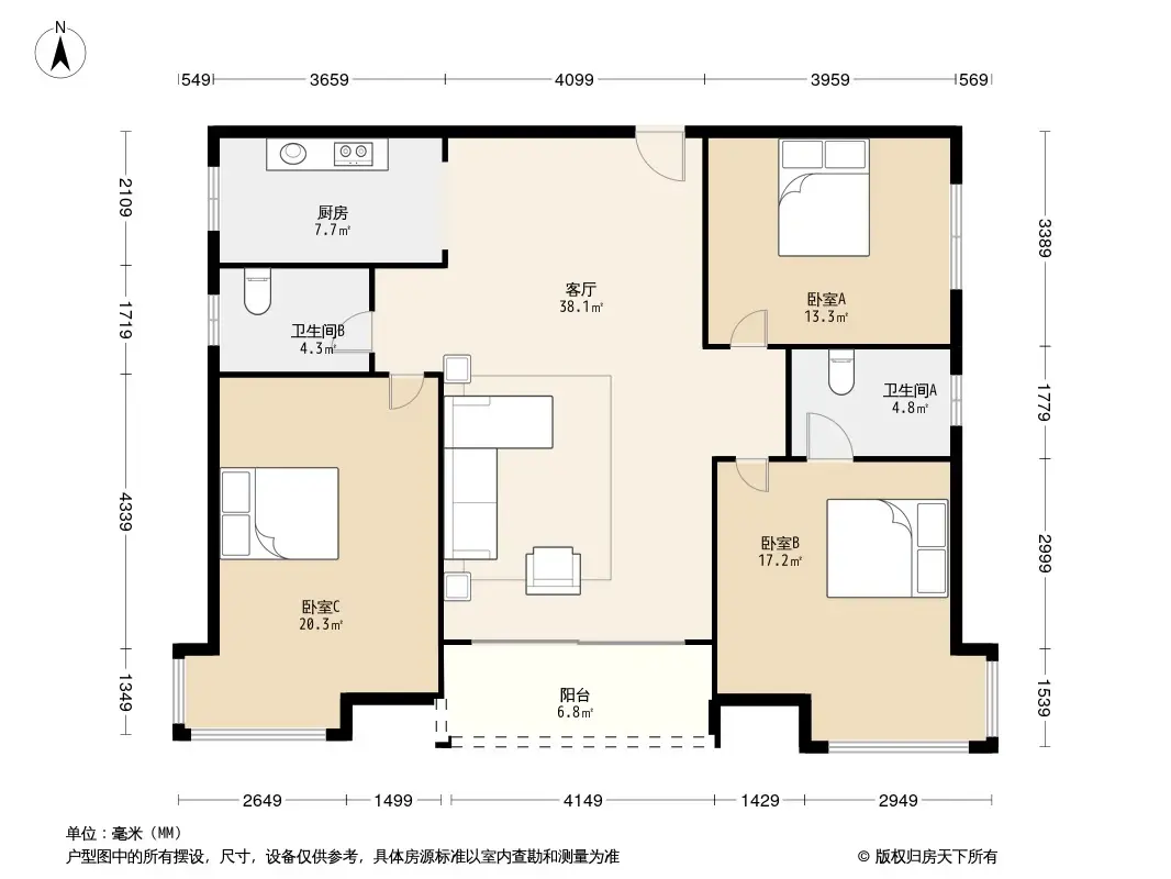 东建金鼎湾户型图