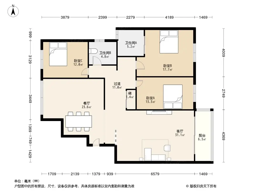 中奇香港花园户型图