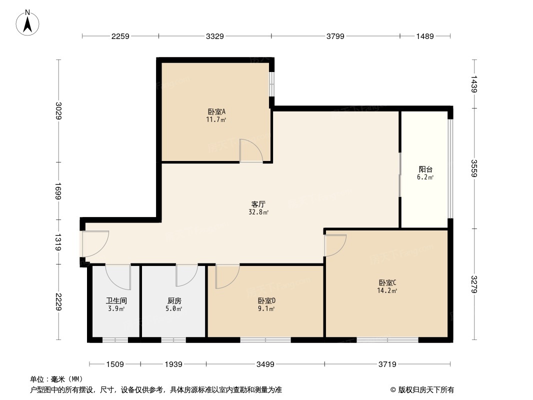 学府鑫苑户型图