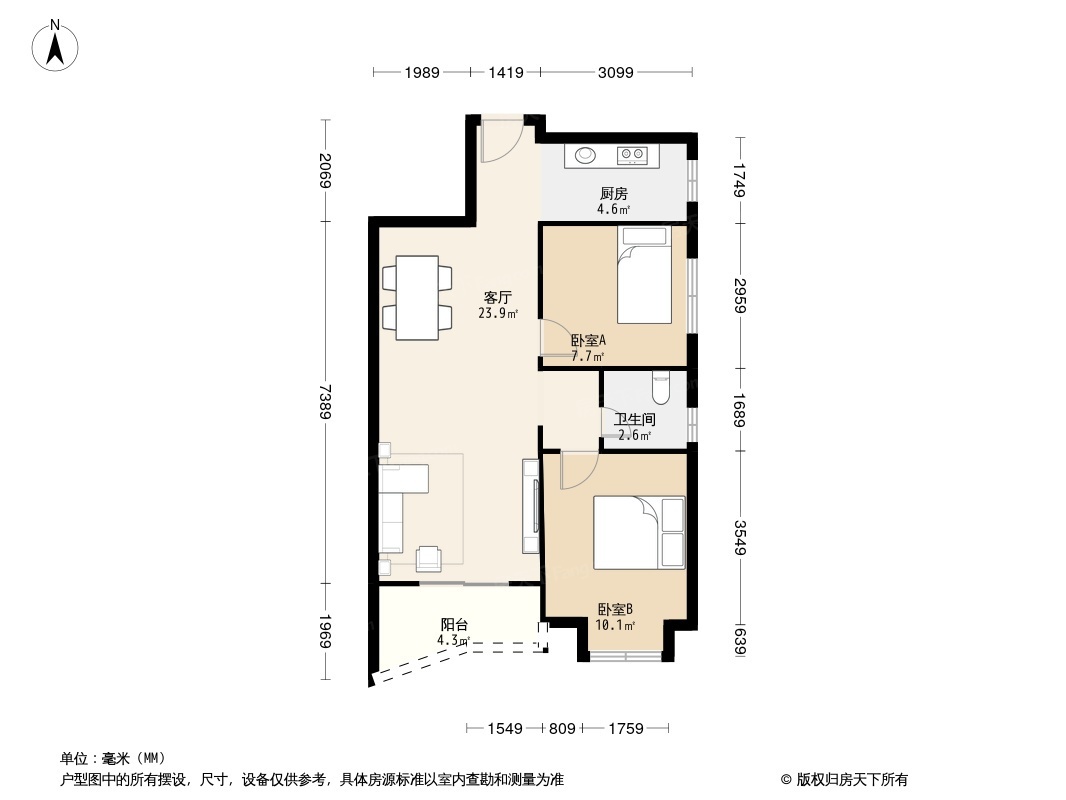 华生汉口城市广场北区户型图